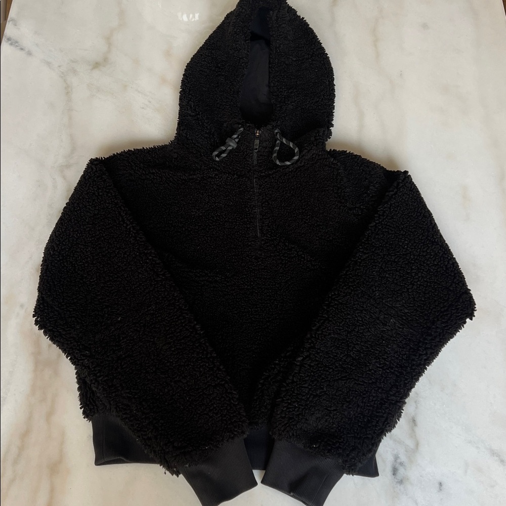 Lululemon Fleece Sherpa 1/2 Zip Black Size Small Hoodie‎
